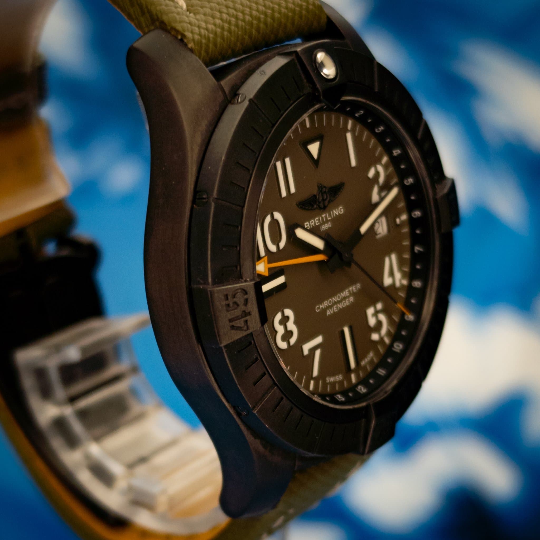 Breitling Avenger Automatic GMT 45 Night Mission LE 2000 (Ref. V323952A1L1X2) — photo 4