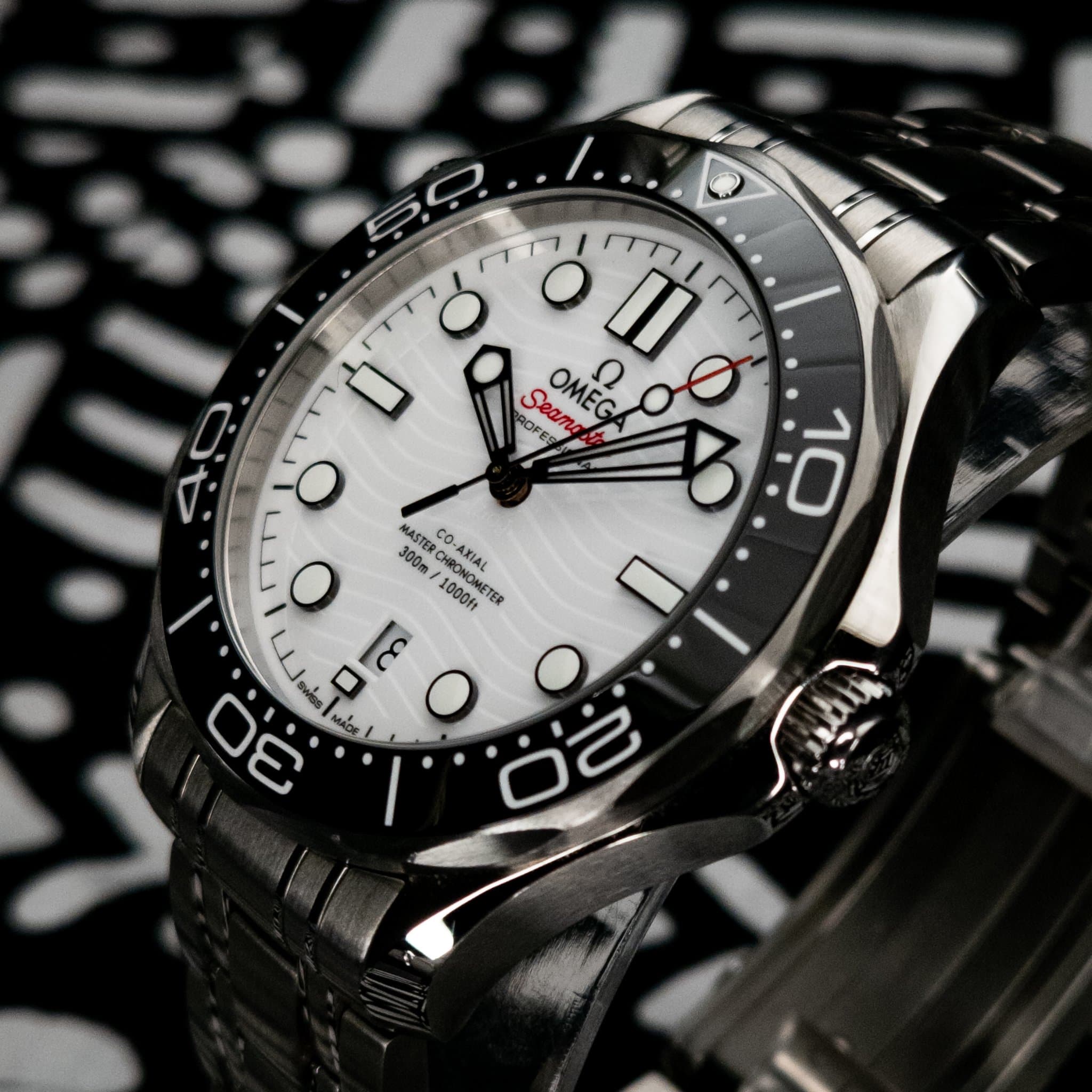 Omega SMP White Wave Steel 2025 (Ref. 210.30.42.20.04.001) — photo 4