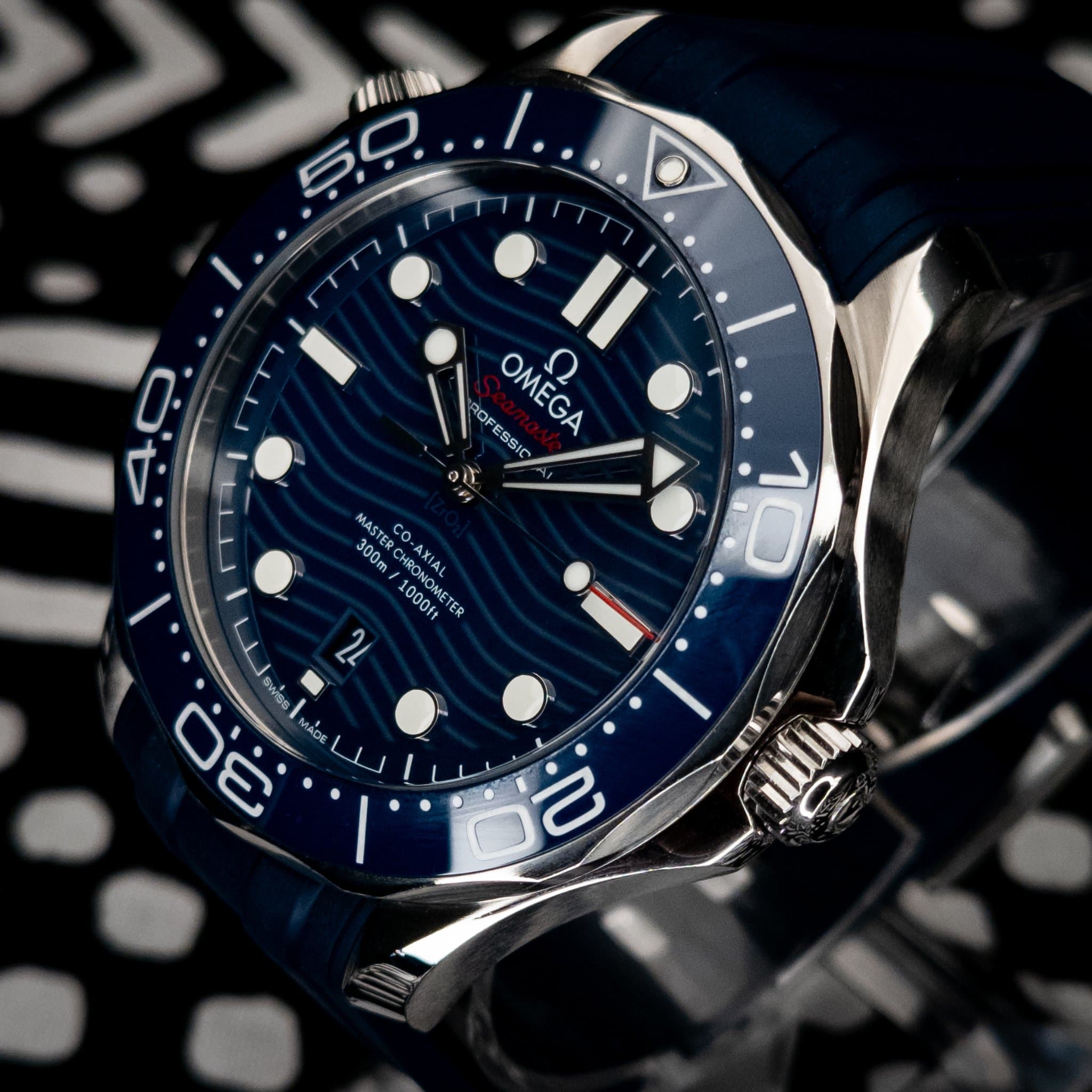 Omega SMP Blue Wave Rub 2021 WM (Ref. 210.32.42.20.03.001) — photo 4