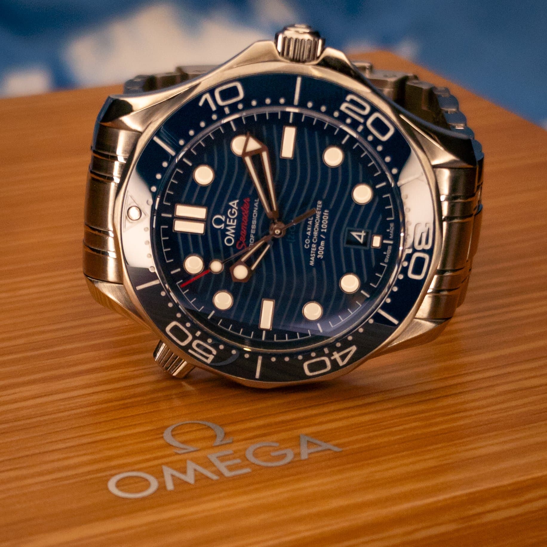 Omega SMP Blue Wave Steel (Ref. 210.30.42.20.03.001) — photo 17