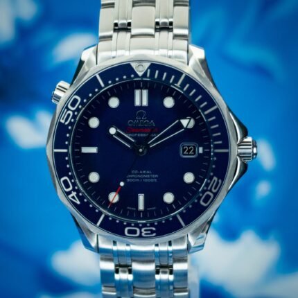 Omega Seamaster Diver 300M Blue No Wave Co-Axial 41 Stainless Steel / Blue / Bracelet / Ceramic — photo 1