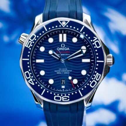 Omega Seamaster Pro 300M Blue Wave Rubber Master Co-Axial 42 Stainless Steel / Blue / Rubber — photo 1