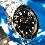 Omega SMP Black No Wave Steel Co-Axial 41 Stainless Steel / Black / Bracelet / Ceramic — photo 3