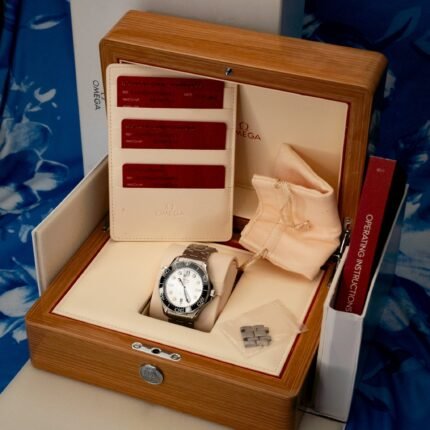 Omega SMP White Wave Steel 2025 Master Co-Axial 42 Stainless Steel / White / Bracelet — photo 2