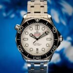 Omega SMP White Wave Steel 2025 Master Co-Axial 42 Stainless Steel / White / Bracelet — photo 1