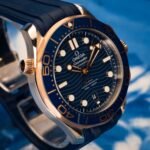 Omega Seamaster Diver 300M Master Co-Axial 42 Stainless Steel / Sedna Gold / Blue / Rubber — photo 3