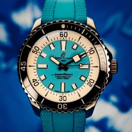 Breitling Breitling Superocean 44 Turquoise Automatic 44 Stainless Steel / Turquoise / Rubber — photo 1