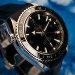 Omega SM PO 600M Black GMT 600M Co-Axial 43.5 GMT Stainless Steel / Black / Rubber — photo 5