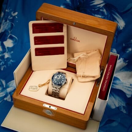 Omega SMP Blue Wave Steel Master Co-Axial 42 Stainless Steel / Blue / Bracelet — photo 2
