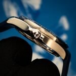 Omega SMP Blue Wave Rub Master Co-Axial 42 Stainless Steel / Blue / Rubber — photo 6