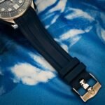 Omega SMP Blue Wave Rub Master Co-Axial 42 Stainless Steel / Blue / Rubber — photo 10