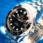 Omega SMP Black No Wave Steel Co-Axial 41 Stainless Steel / Black / Bracelet / Ceramic — photo 7